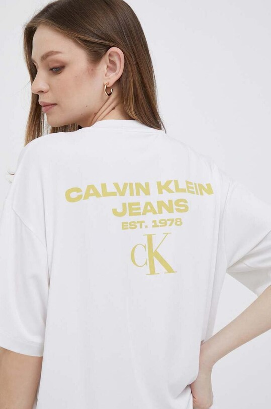 Футболка Calvin Klein Jeans з еластаном білий J20J221733