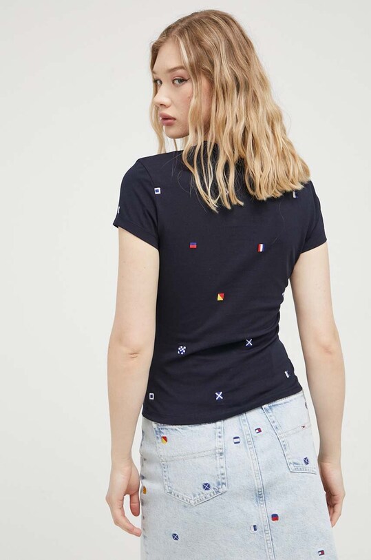 Oblečenie Tričko Tommy Jeans DW0DW16260 tmavomodrá