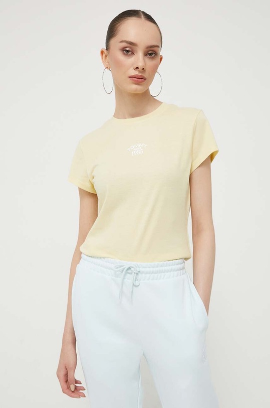 Tričko Tommy Jeans žltá DW0DW16148