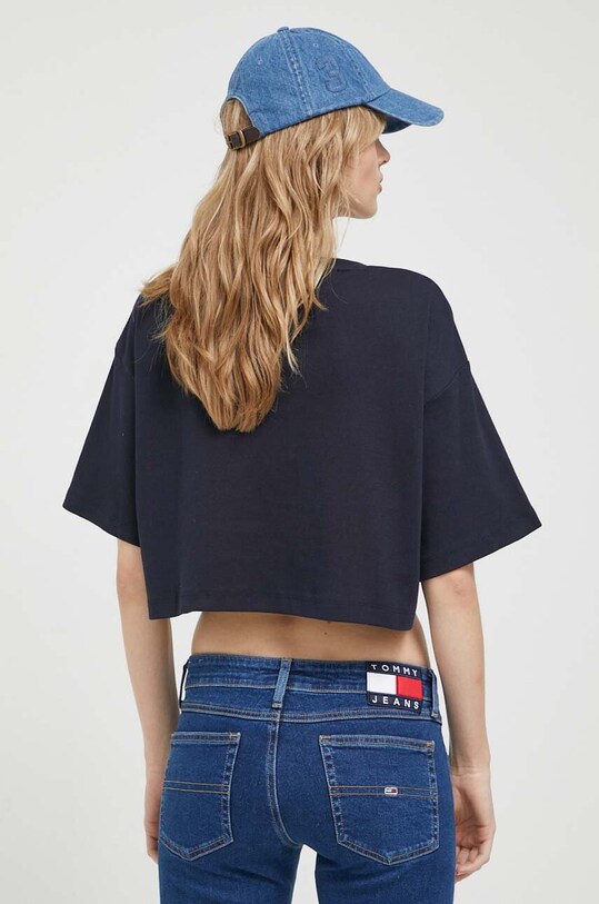 Ρούχα Βαμβακερό μπλουζάκι Tommy Jeans DW0DW16167 σκούρο μπλε