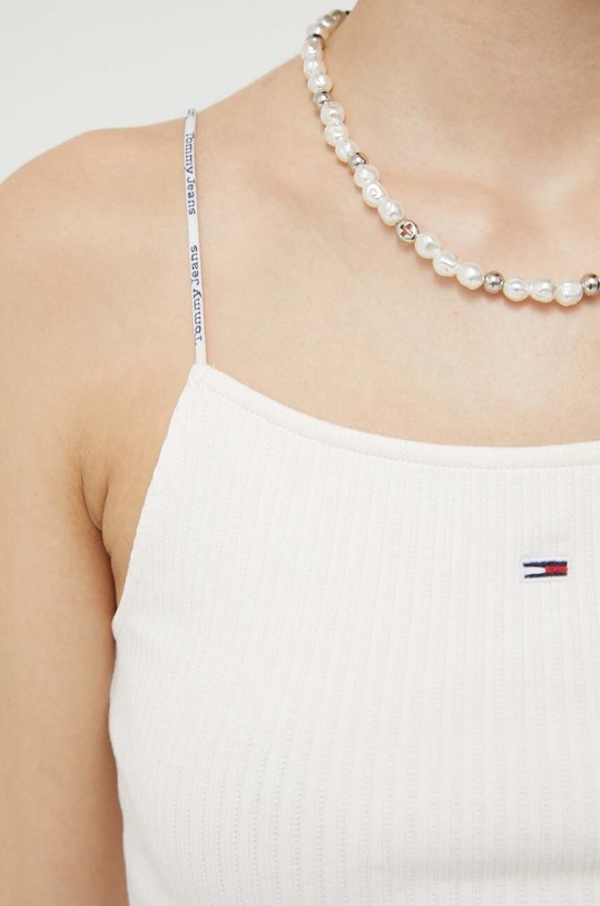 Top Tommy Jeans μπεζ DW0DW16109
