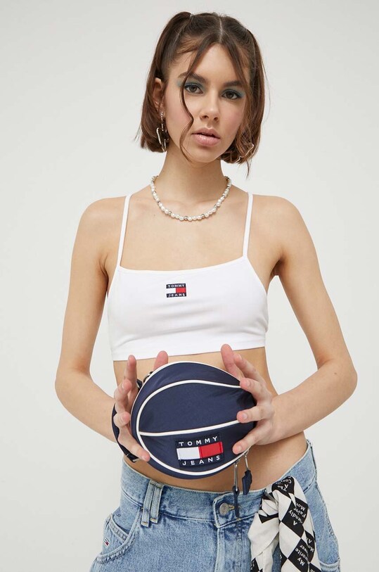 Топ Tommy Jeans DW0DW16110 білий