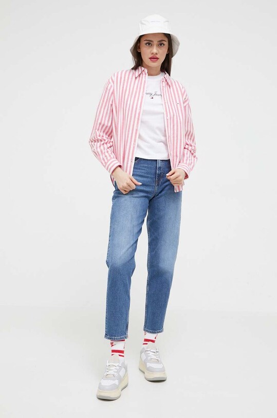 Tommy Jeans t-shirt DW0DW16145 biały AW23