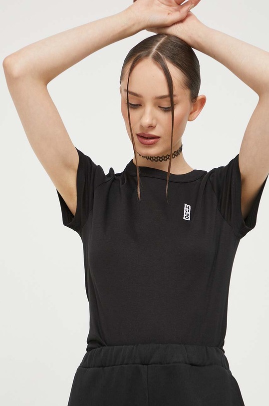 HUGO t-shirt bawełniany bawełna czarny 50495095