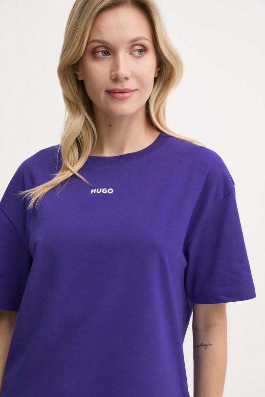 Homewear majica kratkih rukava HUGO ljubičasta 50490593