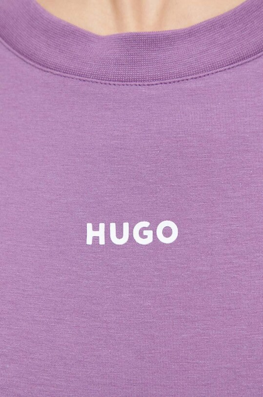 Футболка лаунж HUGO 50490593 фиолетовой
