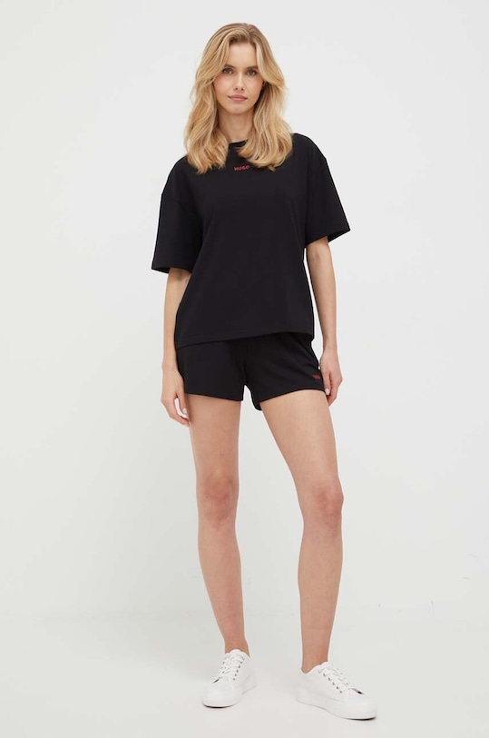 Tričko HUGO 50490593 čierna AW25