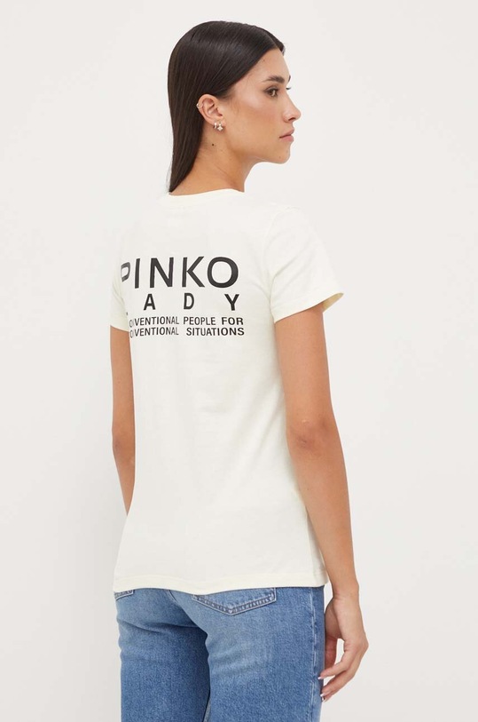 Odzież Pinko t-shirt bawełniany 100355.A13K beżowy