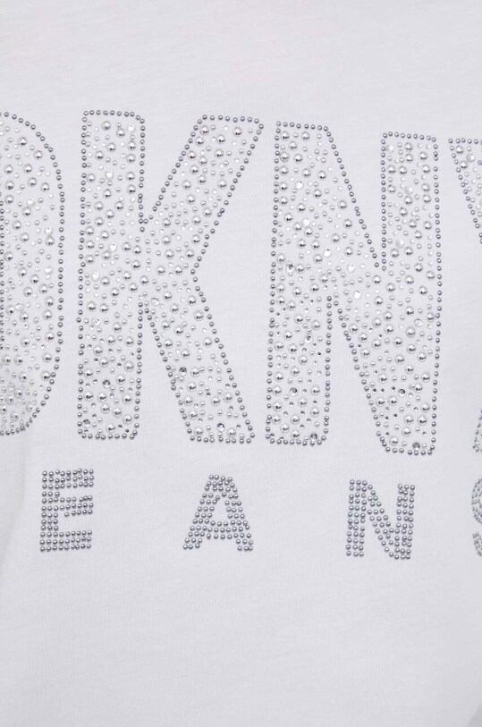Dkny t-shirt E3DHUDNA biały