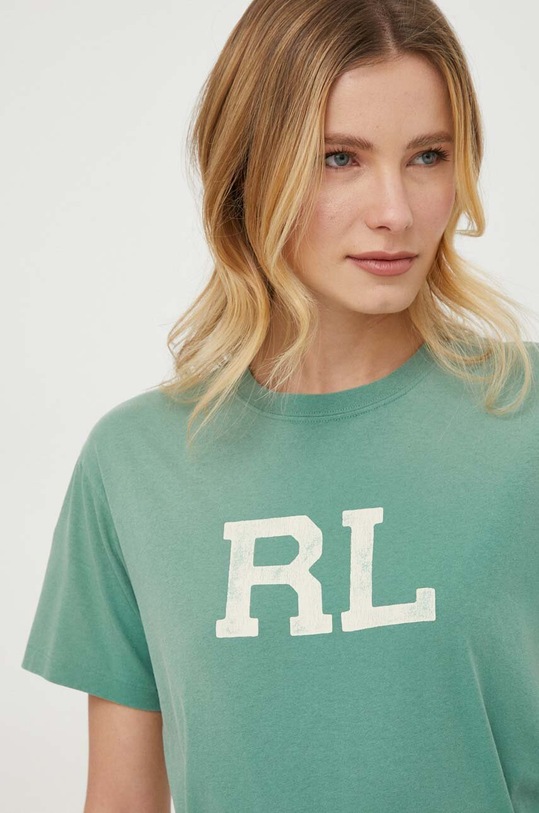 Polo Ralph Lauren t-shirt bawełniany zielony 211910130