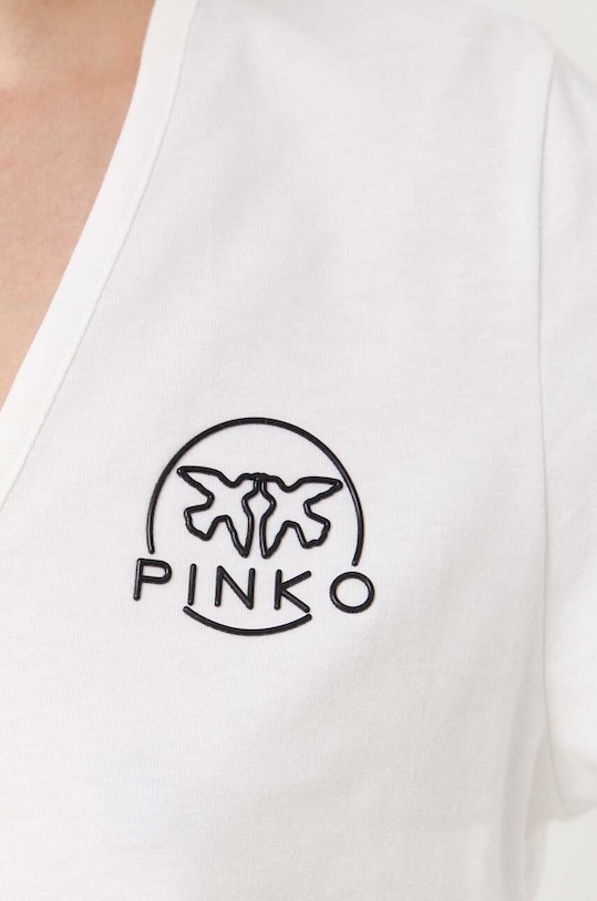 Pinko t-shirt bawełniany beżowy 100372.A151