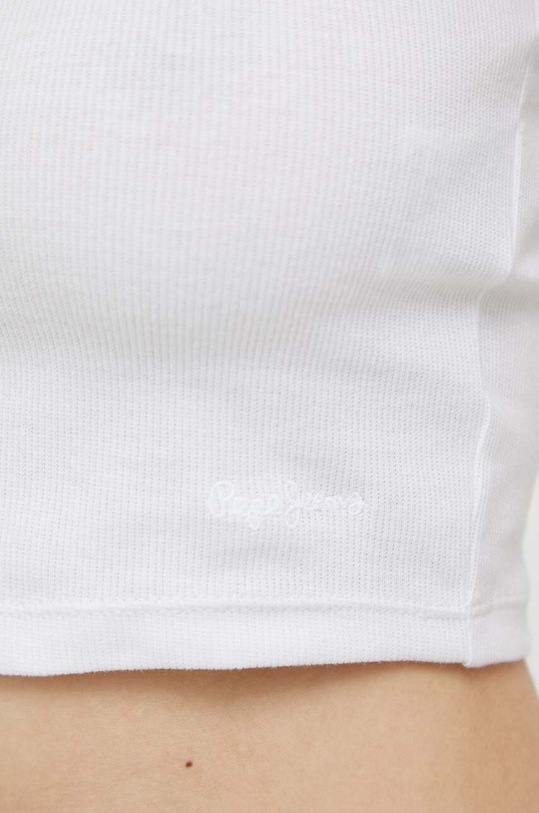 Top Pepe Jeans PL505578.800 λευκό