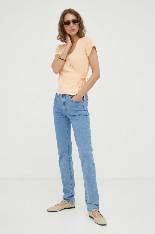 Levi's t-shirt A5909.0002 pomarańczowy AW23