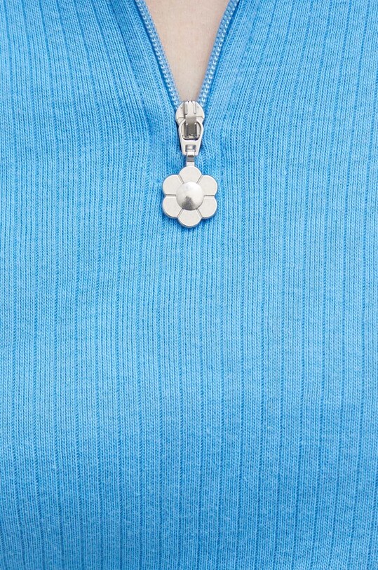 Βαμβακερό μπλουζάκι Levi's SilverTab A5949.0000 τιρκουάζ