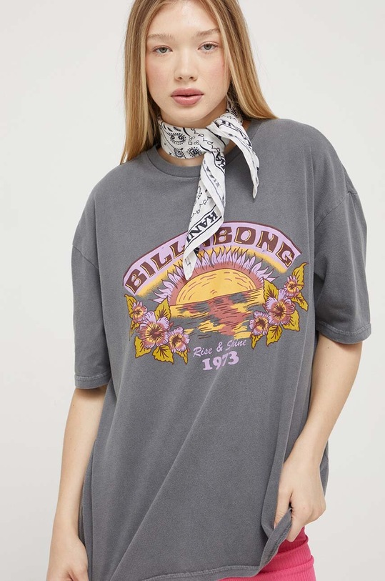Billabong t-shirt bawełniany UBJZT00311 szary AW23