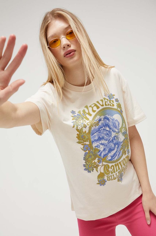 Billabong t-shirt pozostałe beżowy EBJZT00190