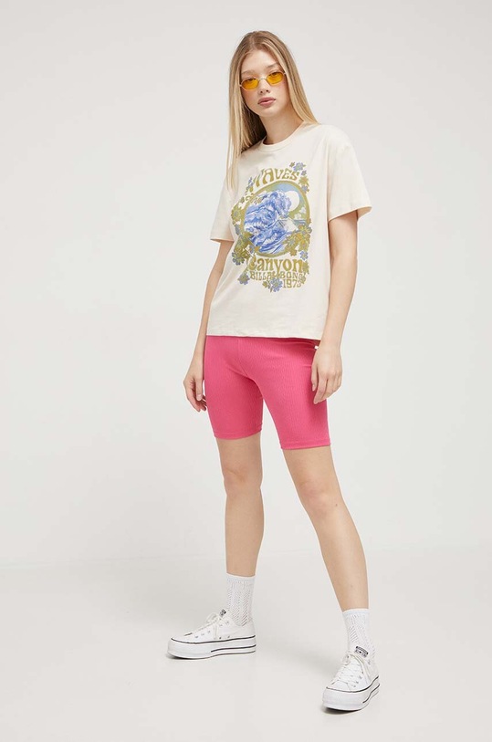 Billabong t-shirt EBJZT00190 beżowy AW23
