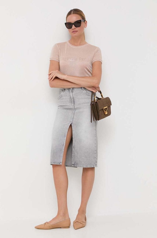 Patrizia Pepe t-shirt 8K0159.K128 beżowy AA00