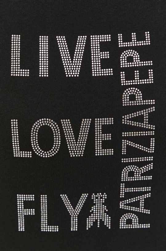 Patrizia Pepe pamut póló 8M1534.J043 fekete