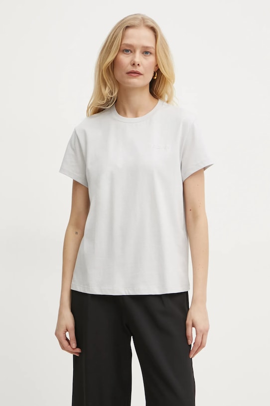 Patrizia Pepe tricou din bumbac gri 8M1543.J111