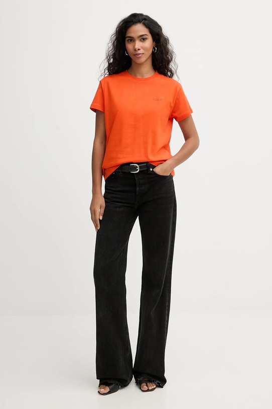 Patrizia Pepe t-shirt in cotone 8M1543.J111 arancione SS25