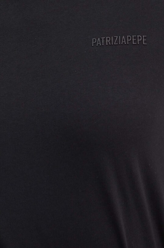 Хлопковая футболка Patrizia Pepe 8M1543.J111 чёрный