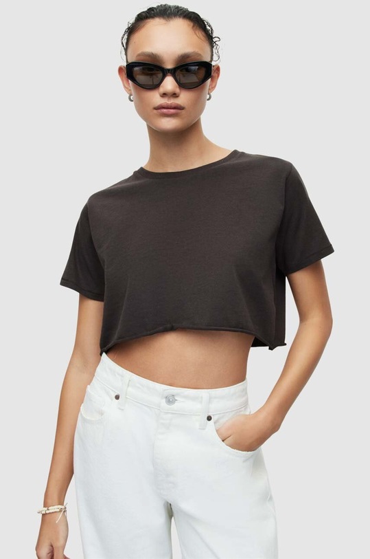 AllSaints t-shirt bawełniany SOPH TEE bawełna czarny WM208Y
