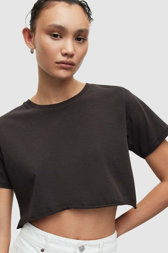 AllSaints t-shirt bawełniany SOPH TEE WM208Y czarny AW23