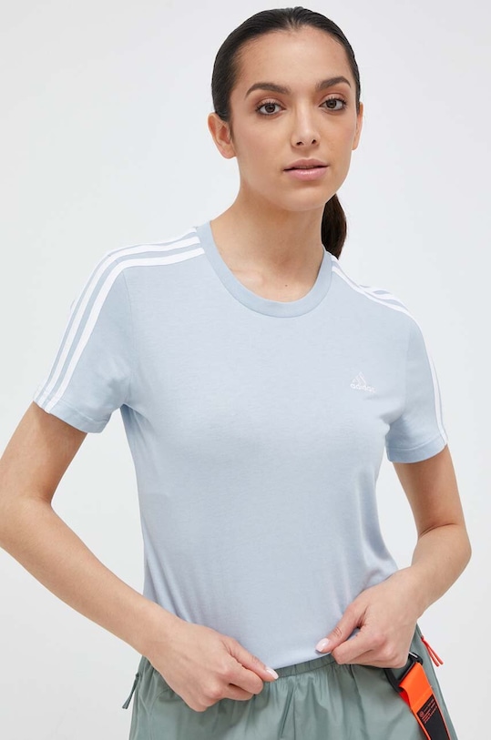 adidas t-shirt aplikacja niebieski IM2788