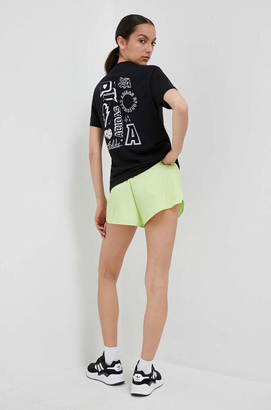 adidas t-shirt bawełniany nadruk czarny IM4259