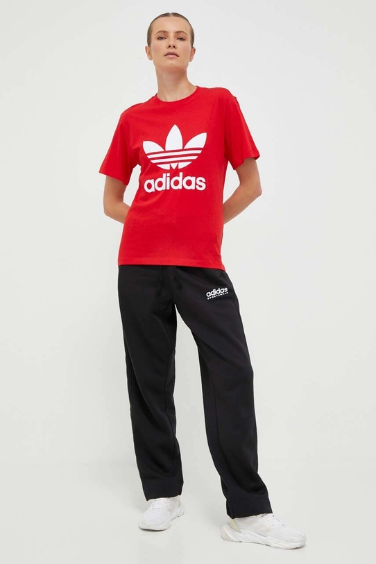 adidas Originals t-shirt bawełniany IK4038 czerwony AW23