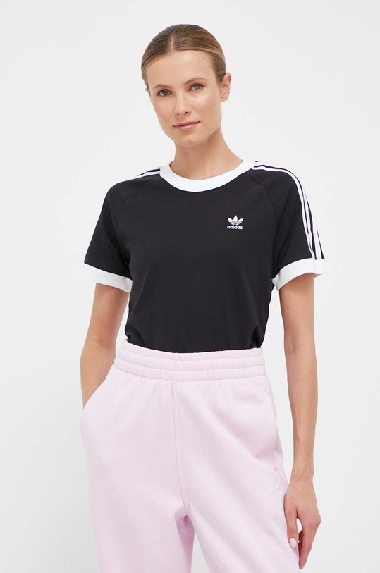 adidas Originals t-shirt bawełniany czarny IK4051