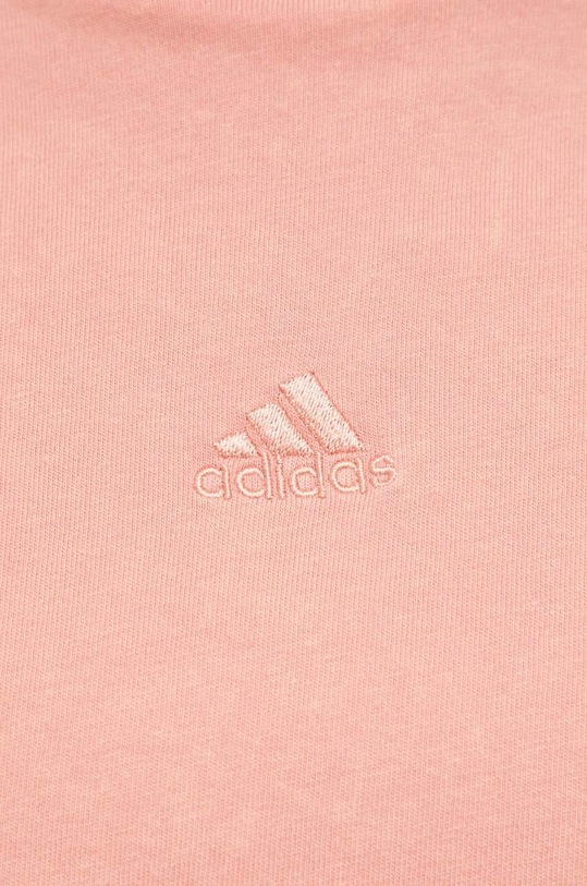 adidas t-shirt bawełniany IK4263 różowy