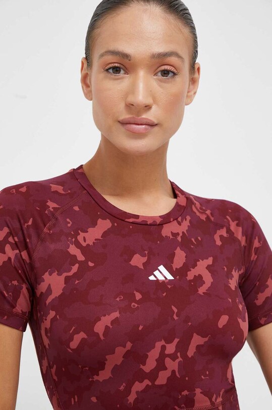adidas Performance t-shirt treningowy Techfit bordowy IL1072