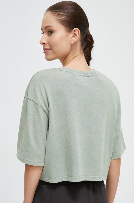 Odzież adidas t-shirt bawełniany IL3265 zielony