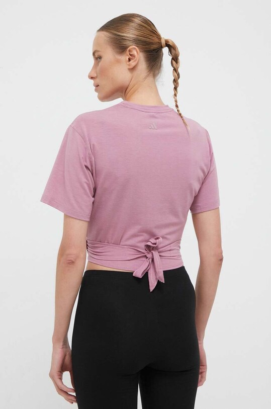 Îmbrăcăminte adidas Performance tricou yoga Studio IL3964 roz