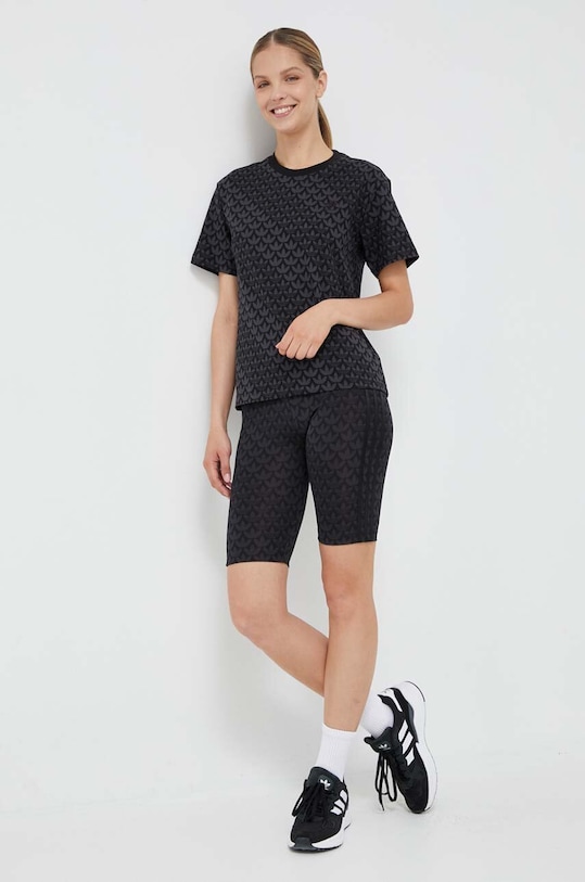 Bavlnené tričko adidas Originals II3180 čierna AW23