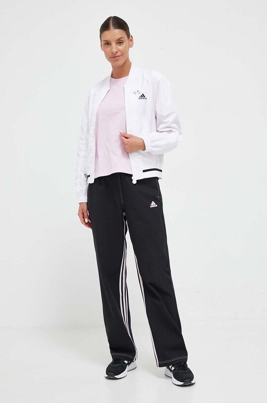 Βαμβακερό μπλουζάκι adidas Originals IJ6013 ροζ AW23