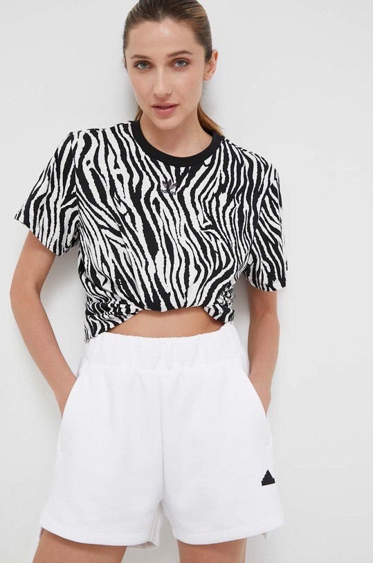 adidas Originals pamut póló pamut fehér IJ7771