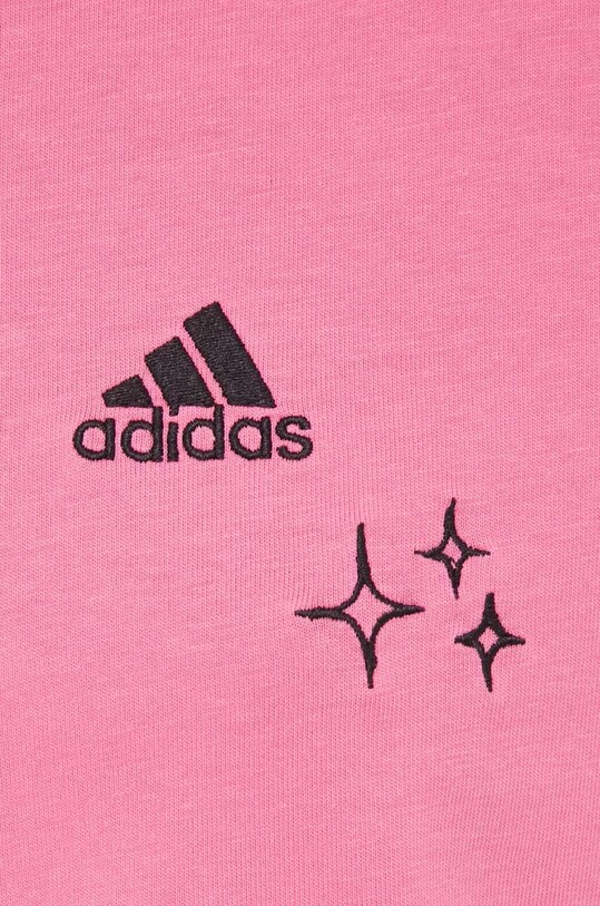 Бавовняна футболка adidas IJ8742 рожевий