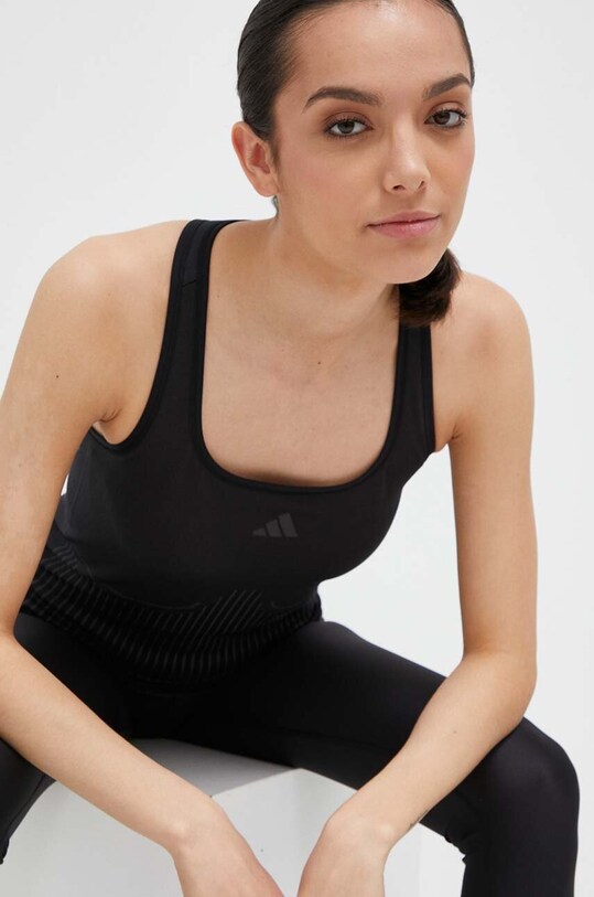 adidas Performance top de antrenament IB0693 negru AW23