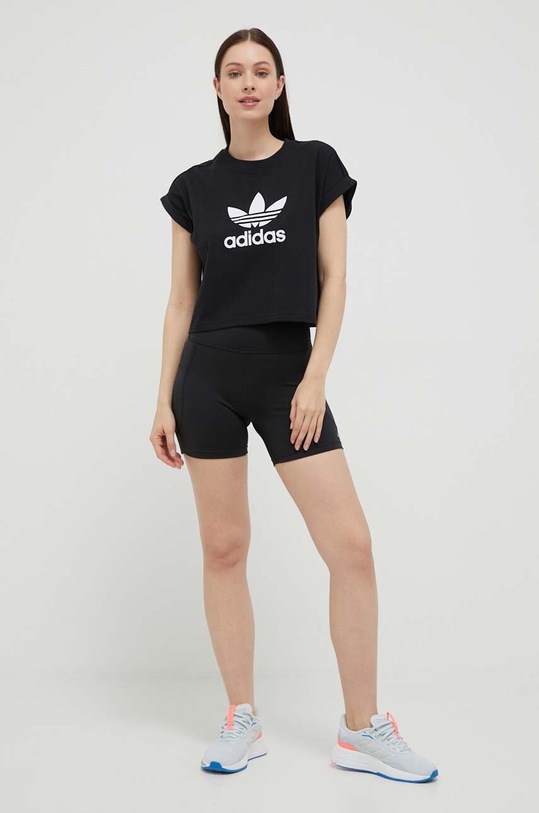 adidas Originals t-shirt bawełniany IB1406 czarny AW23