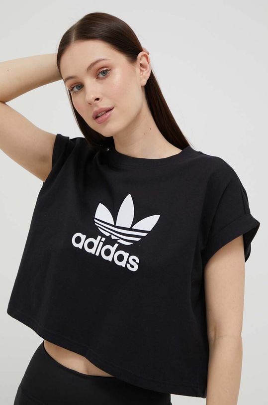 adidas Originals t-shirt bawełniany czarny IB1406