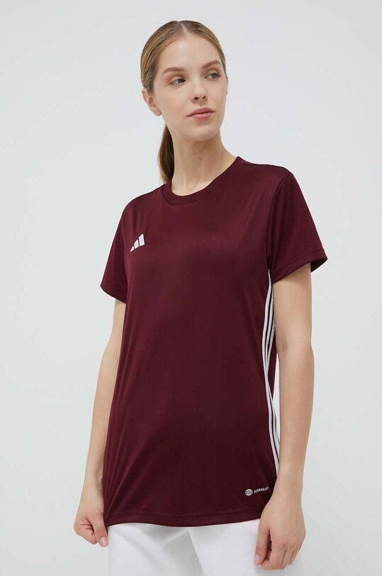 adidas Performance tricou de antrenament Tabela 23 imprimeu burgundia IB4930