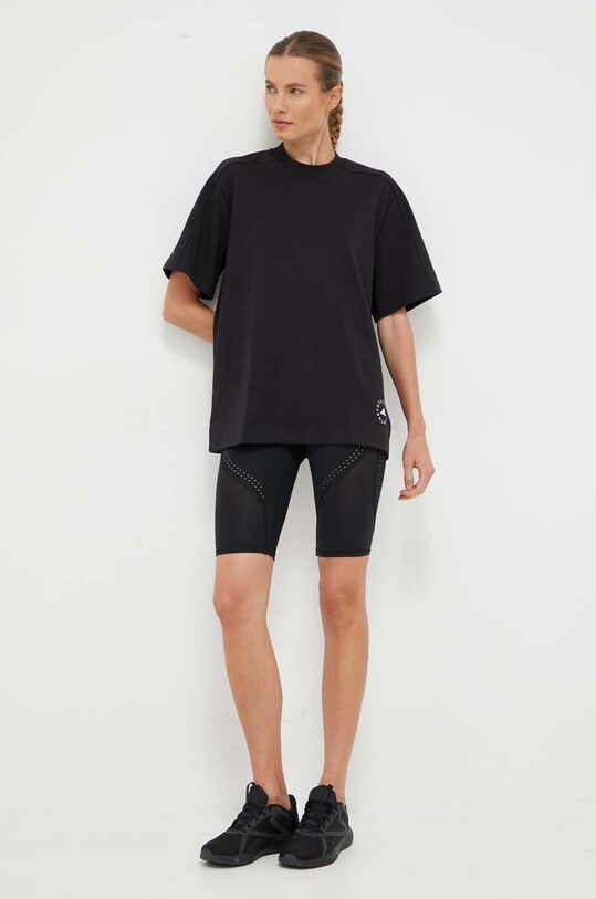 adidas by Stella McCartney tricou IB6854 negru AW25