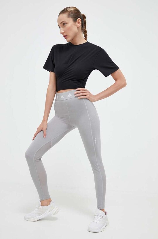 Футболка для йоги adidas Performance Studio HS8115 чёрный AW23