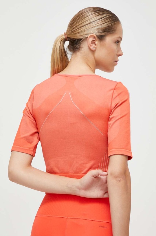 Odzież adidas Performance t-shirt treningowy HY3842 pomarańczowy