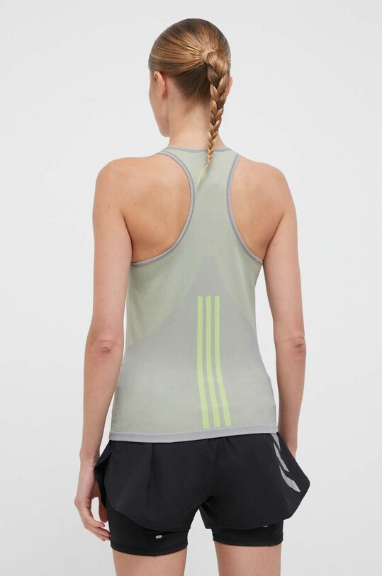 Odzież adidas Performance top treningowy HY3855 zielony