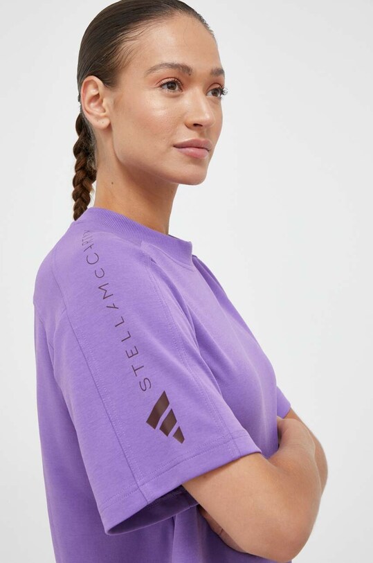 Μπλουζάκι adidas by Stella McCartney IA1514 μωβ