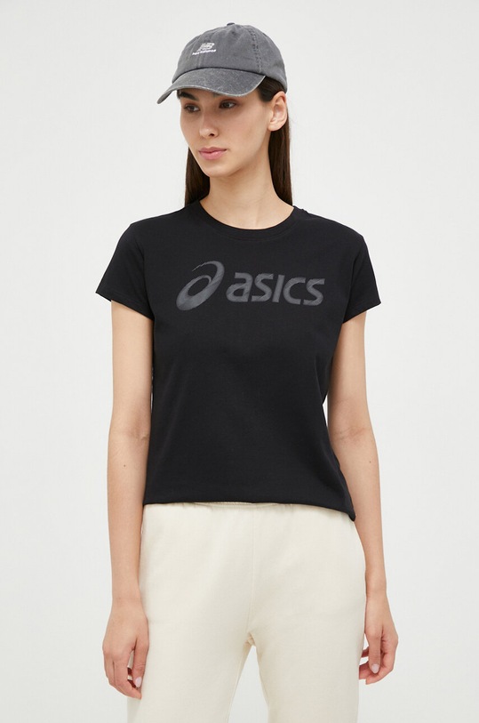 Μπλουζάκι Asics στάμπα μαύρο 2032C411.002